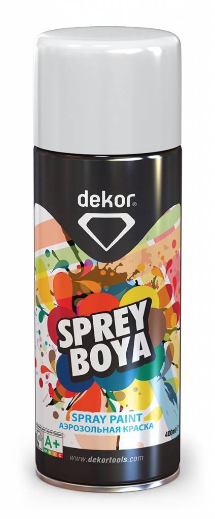 DEKOR spuitverf glans wit 400 ml