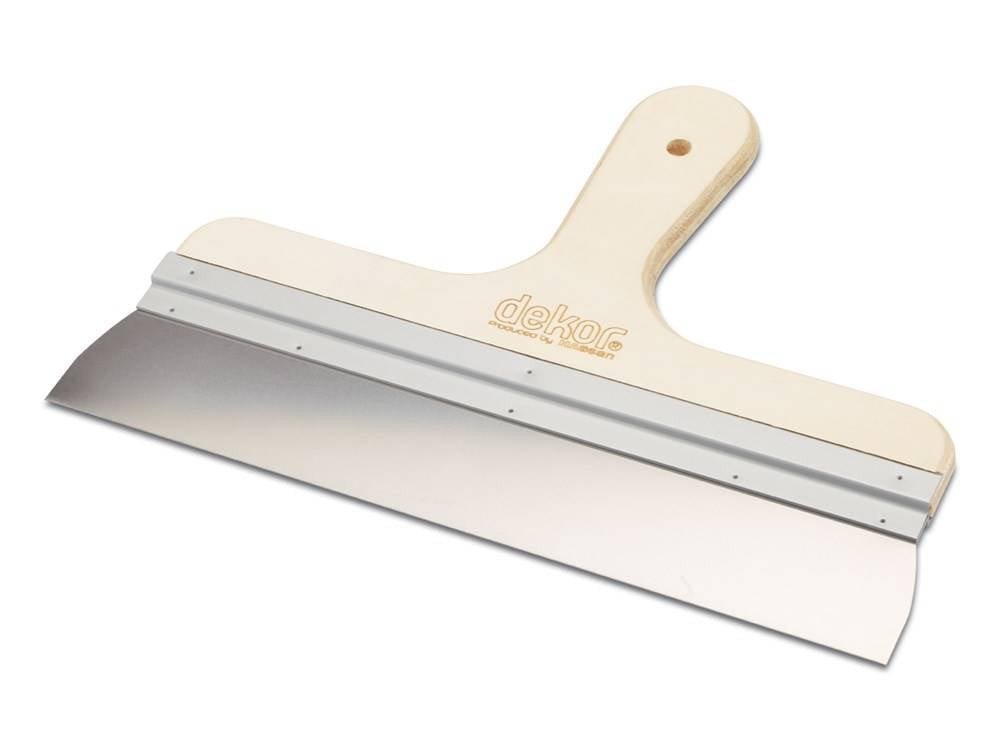 DEKOR Spackmes – Houten handvat, Breedte 500 mm