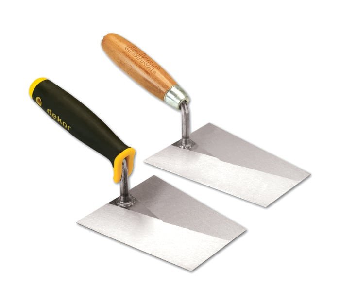 DEKOR Metseltroffel italiaans model – Houten handvat, Breedte 200 mm
