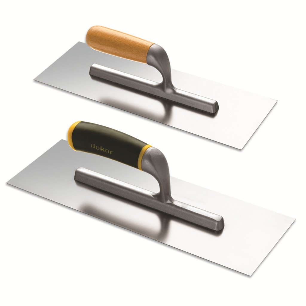 DEKOR Amerikaanse pleisterspaan – Houten handvat 120×45 mm RVS