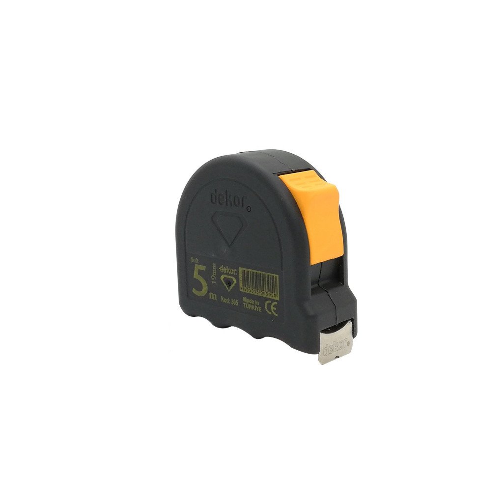 DEKOR rolmaat met softgrip 5 m × 19 mm