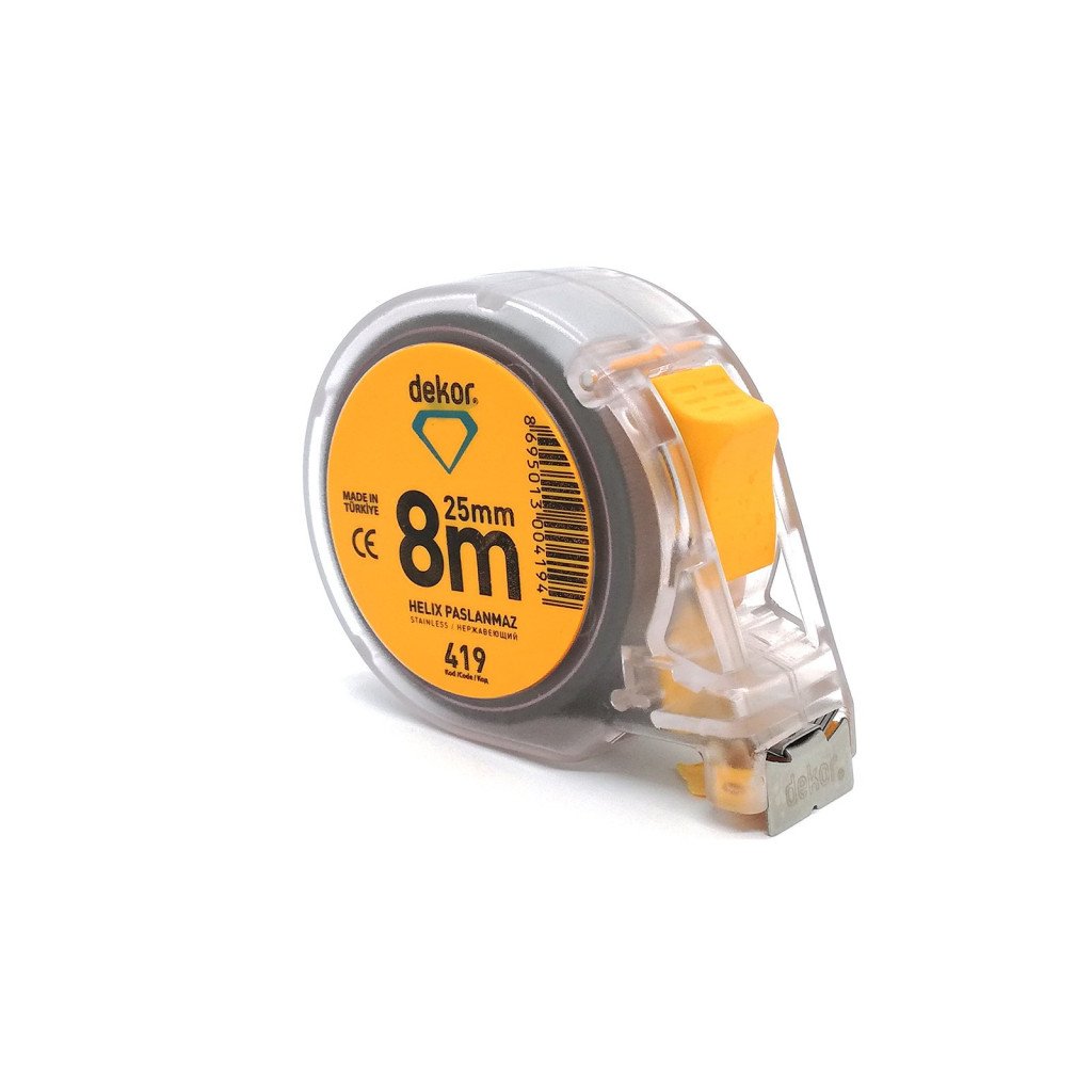 DEKOR Rolmaat helix model RVS 8000x25mm