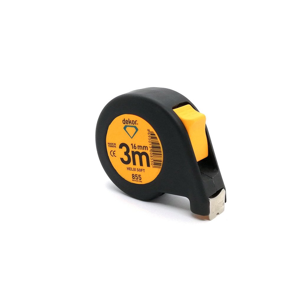 DEKOR Rolmaat zacht grip helix model 3000x16mm