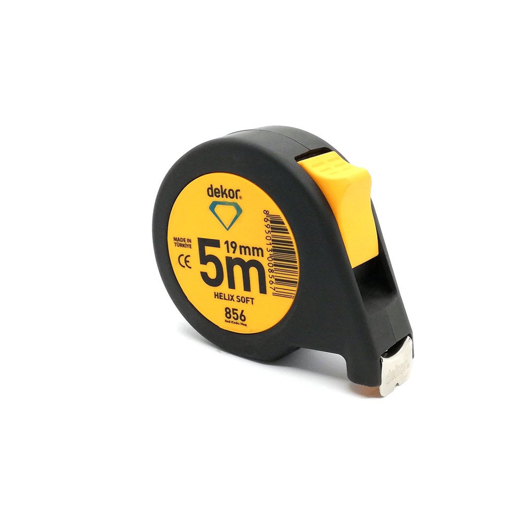 DEKOR Rolmaat zacht grip helix model 5000x19mm