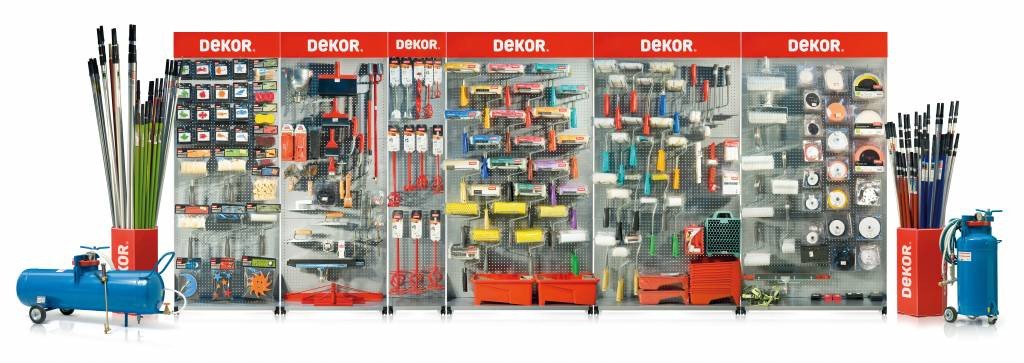DEKOR Algemeen productstand compleet set 2,20 x 9,60 x 0,44 m